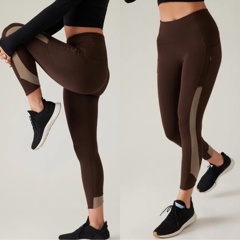 Athleta Ultimate Stash Craft Tight Brown 655279 Size Small NWOT